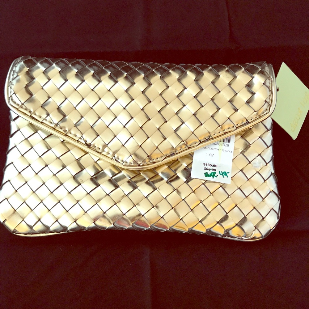 deax lux gold clutch